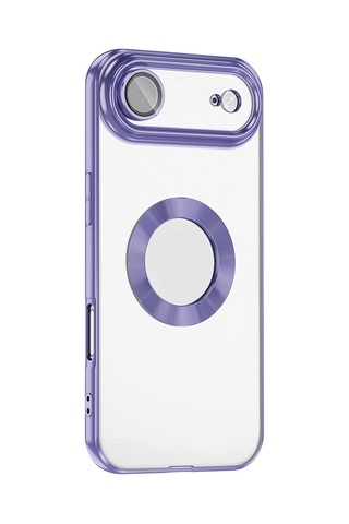Apple Uyumlu iPhone 17 Air Kılıf Kamera Korumalı Logo Gösteren Zore Omega Kapak - Turuncu Turuncu