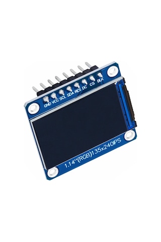 1.14 İnch St7789v Chip 135 240 Rgb Tft Ips 8 Pin Lcd Ekran Modülü