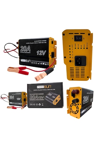 Akü Şarj Cihazı 12v-20a Tüm Akülerle Uyumlu Premium Kalite
