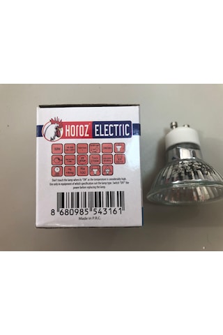 5 Adet 220v 50w Gu 10 Halojen Lamba Dimmer Uyumlu