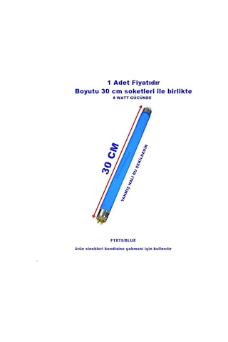 Sindoo T5 8w 6v Sinek Ampulu Floresan Mavi Işık