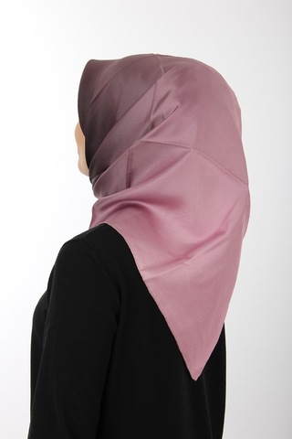 AKER İpek Krep Saten Eşarp - Pembe - 7656701-392 Pembe