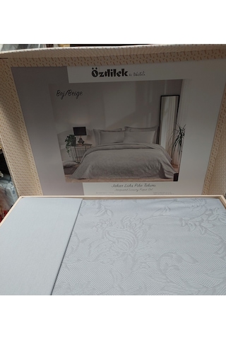 Özdilek Rf-bej-jakar Lux Z Tek Kiş.pike Takımı 2 Yastık Kılıflı