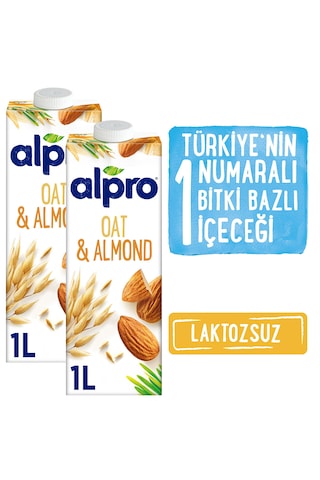 Alpro Yulaf & Badem Içeceği 2 x 1 L
