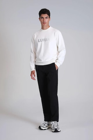 Lufian Luther Erkek Sweatshirt Kırık Beyaz 001