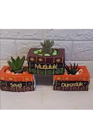 Kitap Saksı Küçük Üçlü