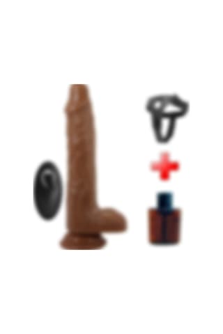 Lilitu Shop Belden Bağlamalı 21 CM İleri Geri Hareketli Uzaktan Kumandalı Gerçekçi Vantuzlu Melez Penis - Bodach
