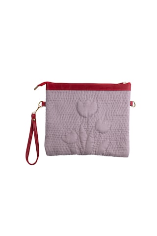 Ky Atelier Gri Kumaş Kapitone Portföy Çanta- El Yapımı Clutch- Abiye & Günlük Kullanım- Şık Kadın Çanta Açık Gri