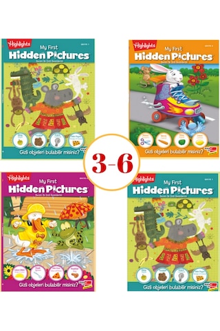 My First Hidden Pictures (ilk Gizli Resimlerim) 4’lü Set
