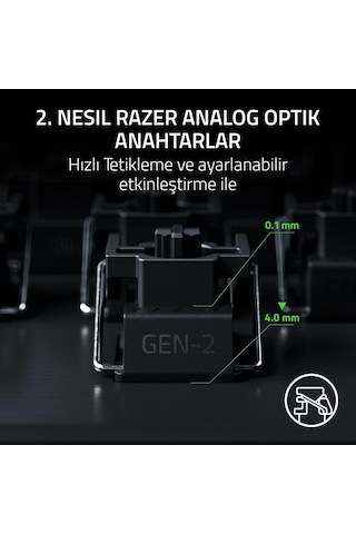 Razer Huntsman V3 Pro Tenkeyless 8khz - Pc Mekanik Oyun Klavyesi