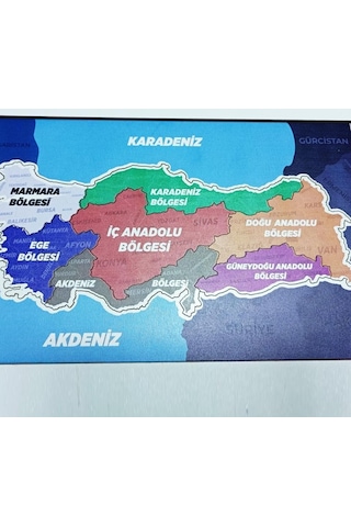 Moon Beavers Benim Güzel Vatanım Bayrak 83044,ahşap Eğitici Oyuncak Puzzle