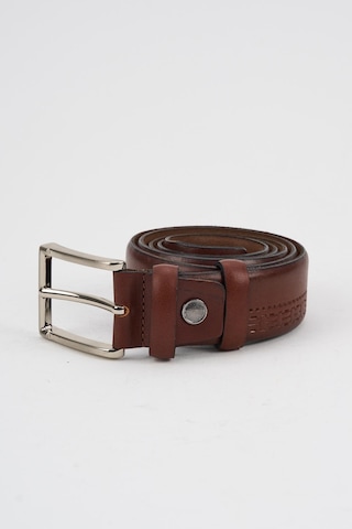 Alexander Gardi Alexandergardi Erkek Doku Detaylı Desenli Hakiki Deri Kemer E24-kemer-17 Kahverengi