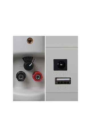 Magicvoice Mv-22 12 Cm 40 Watt Komütatörlü Hat Trafolu Krem Beyaz Sütun Hoparlör 2 Li Takım