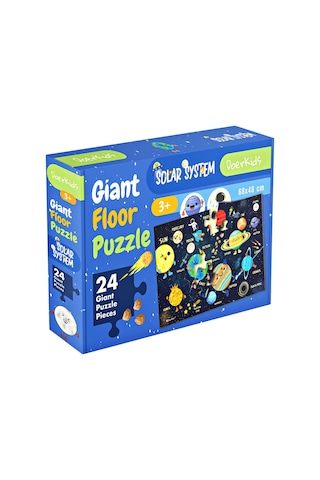 Doerkids Dev Gezegenler Puzzle Jumbo Yer Puzzle Eğitici Solar Sistem 24 Parça Gezegenler Eğitici Puzzle