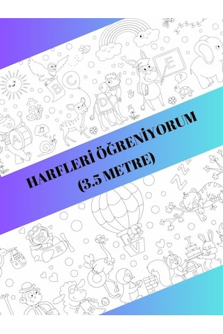 Harfleri Öğreniyorum Boyama Kağıdı 3.5 Metre
