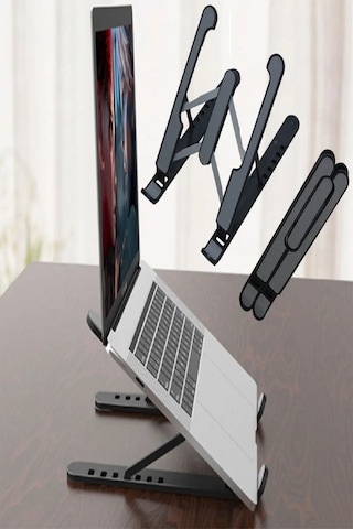Periboia Katlanabilir Laptop Standı - Kaydırmaz Kademe Ayarlı Lap