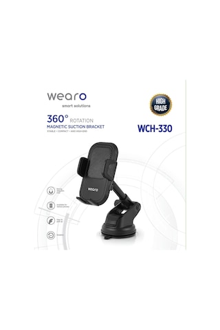 Araç İçi Uzayan Ayarlanabilir Vantuzlu Otomatik Telefon Tutucu - Cam Ve Torpido Için Yüksek Kalite Wch-330