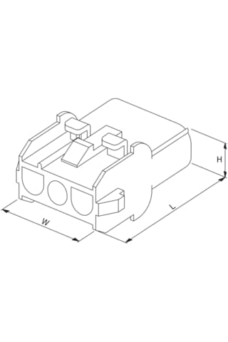 Kyd 3803-3' Lü Dişi Yuvarlak Konnektör
