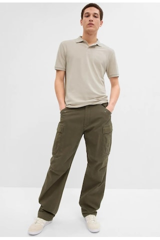 Gap Logo Pike Polo Yaka T-shirt 586306000 Kısa Kol Tişört Erkek T-shirt Bej