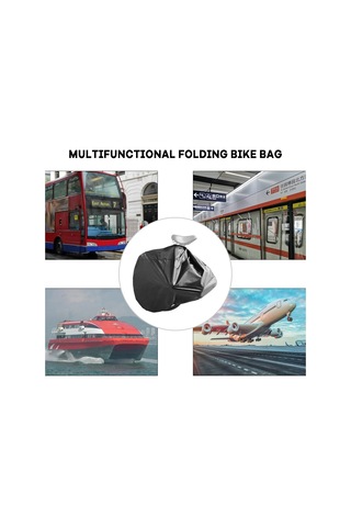 Padalink Katlanır Bisiklet Taşıma Çantası - 14-16 İnç Bisikletler İçin Portatif Seyahat Kılıfı, Oxford Kumaş Çok Renkli