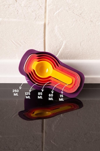 Easy Mix 9 Parça Karıştırma Kabı Seti - Ölçü Kaşığı Ve Süzgeçli Renkli Set Çok Renkli