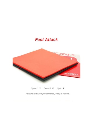 Kırmızı Lokı Rxton1 Masa Tenisi Lastiği Hızlı Saldırı Pingpong Lastiği Kırmızı