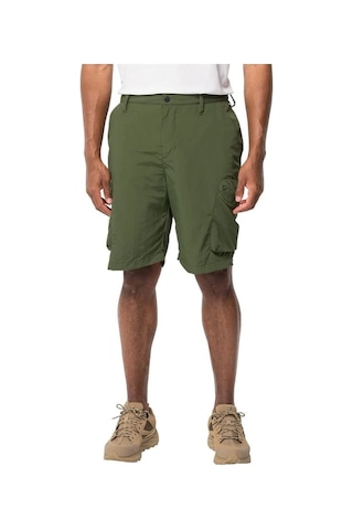 Jack Wolfskin Kalahari Cargo Erkek Şort Haki Siyah