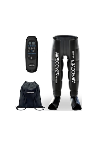 Airecover Ev Pressoterapi Pantolonu Yorgun Bacaklar İçin Kablosuz Masaj Dolaşımı Ve Lenfatik Drenaj 6 Kamera 4 Mod 30-250mmhg Otonomi 3h