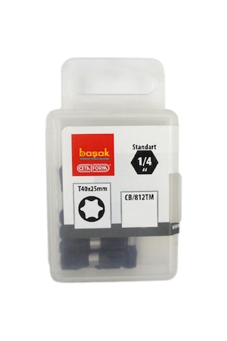 Ceta Form T40 X 25 Mm Darbeli Torx Bits Uç Cb/812tm