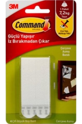 3M Command 17206 Büyük Boy Cırt Cırt Bant (486421510) 3M Command 17206 Büyük Boy Cırt Cırt Bant (486421510)