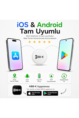 Hapro Tag Apple Uyumlu iOS & Android Airtag Akıllı Gps Siyah 4'lü Paket