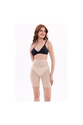 Ten Mı Emay 2705 Lazer Tül Toparlayıcı Paçalı Boxer Hayalet Korse Ten