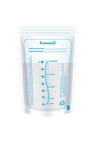 Weewell WMS825 Süt Saklama Poşeti 25 Adet Şeffaf