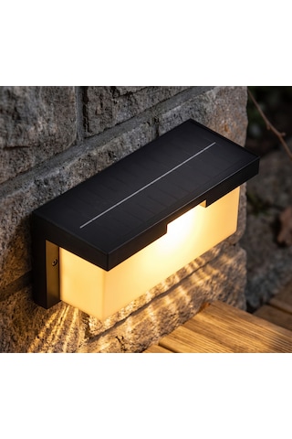 Cata Ct 7083 Barbaros 40w Dış Mekan Solar Led Aplik 3200k Gün Işığı Siyah