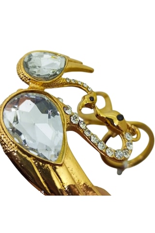 3d Dore Taşlı Kuğu Anahtarlık Lux