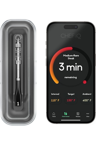 Chef İq Sense Şarjlı Akıllı Kablosuz Et Termometresi Ultra İnce Problu Bluetooth Et Termometresi