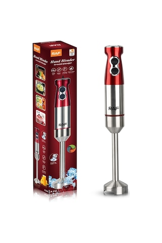 Sones Raf 600w 2 Bıçaklı Meyve Sıkacağı Pişirme Çubuğu Karıştırma Çubuğu Blender Mikseri, Ab Fişi Kırmızı
