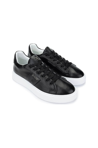 Fabi Erkek Hakiki Deri Siyah Sneakers & Spor Ayakkabı 510 Fu0456 Erk Ayk Y25 Nero Siyah