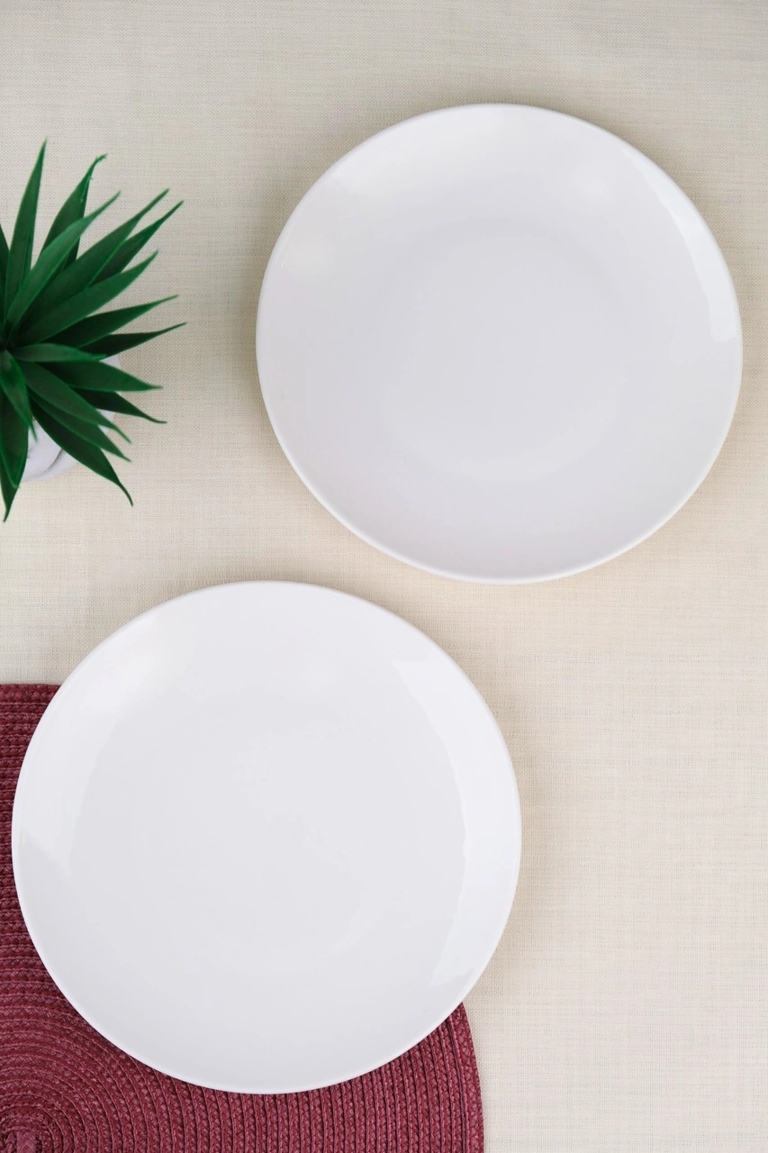 Tabak Evi Porselen Chic Servis Tabağı 24,50cm 2 Li Krem