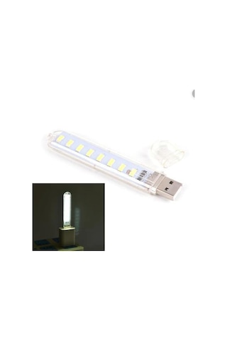 Unichrome Appa Taşınabilir 8 Ledli Büyük Flash USB Led Işık Gece Lambası Çok Renkli