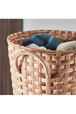 Ikea Vaxthus El Yapımı Rattan Saklama Sepeti 35 X 32 Cm Bej