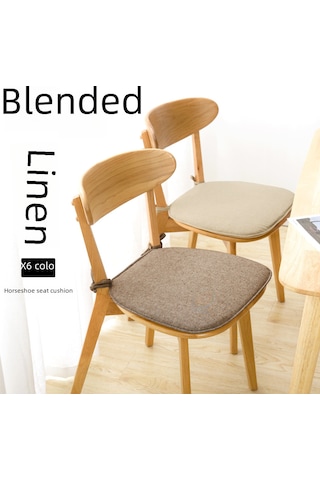 Reedark Yeşil Linen Kumaş Yemek Sandalyesi Yastığı - Yazın Nefes Alıcı, Konforlu Poliester Dolgulu, Japon Stili Ev Dekoru Koltuk Döşemi DiğER