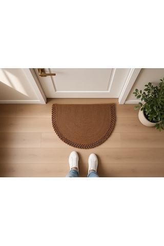 Nakkaş Home Kapı Önü Yarım Ay Jüt Paspası 50x70 Diğer