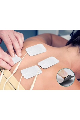 TıpTeknikMarket 5 Paket, 20 Adet Tens Elektrod Pedi 5x9 cm Extra güçlendirilmiş yapışkanlı Kumaş yüzey