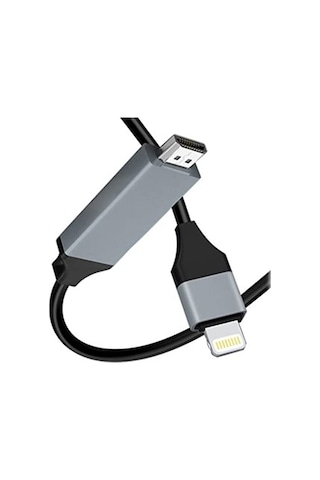 Apple Uyumlu Lightning To Hdmı Görüntü Aktarıcı 1080p 60hz Hd Ekran Yansıtma Adaptörü