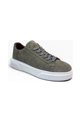 Brt Lf-050-26 Hakiki Süet Deri Anatomik Erkek Sneaker Gri