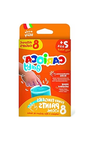 Süper Yıkanabilir 8 Renk Bebek Parmak Boyası - 2+ Yaş 12