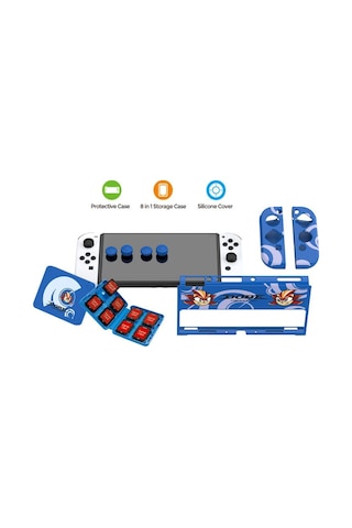 Nintendo Switch Oled Çoklu Koruma Kiti 8 İn 1 Dobe Tns-1192b
