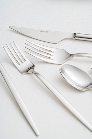 Acar Melinda 12 Kişilik 72 Parça Çatal Kaşık Bıçak Takımı Silver