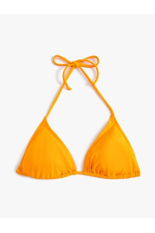 Koton Üçgen İpli Bikini Üstü Basic Turuncu 4sak10202mm Turuncu